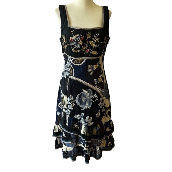 Vasna Dresses & Skirts - VASNA DRESS M BOHEMIAN FLORAL TIERED EMBROIDERED FESTIVAL ARTISANAL FEMININE